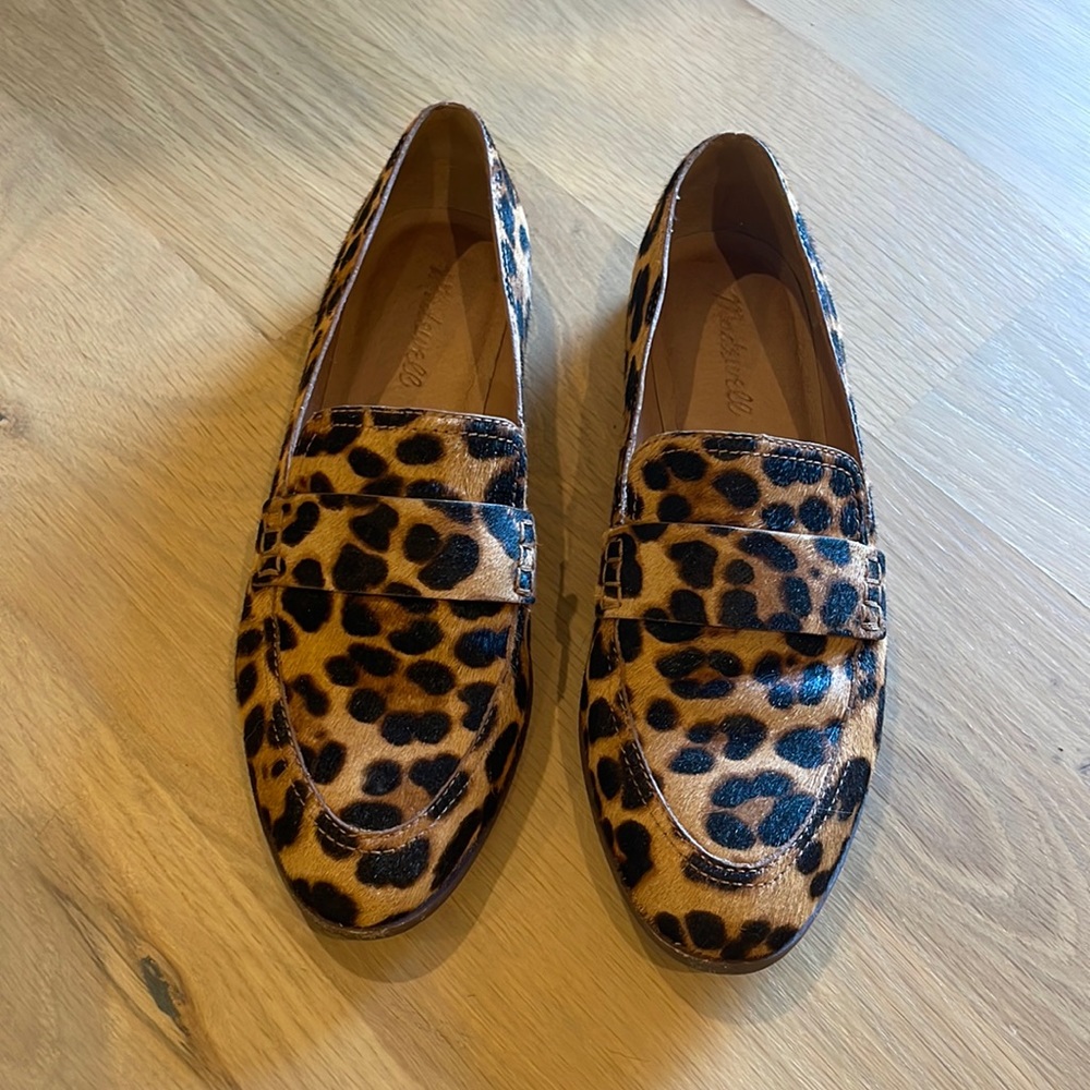 Madewell Frances Loafer in Leopard Print- Excellent condition- Size 8